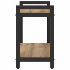vidaXL Bookshelf 60 x 30 x 50 cm Engineered Wood Artisan Oak 6