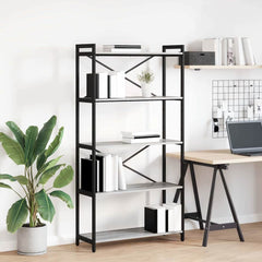 Bookshelf 80 x 30 x 155 cm Engineered Wood Height 153 cm Grey sonoma