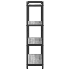 vidaXL Bookshelf 80 x 30 x 120 cm Engineered Wood Grey sonoma 6