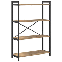 vidaXL Bookshelf 80 x 30 x 120 cm Engineered Wood Artisan Oak 2