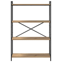 vidaXL Bookshelf 80 x 30 x 120 cm Engineered Wood Artisan Oak 5