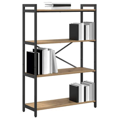 vidaXL Bookshelf 80 x 30 x 120 cm Engineered Wood Artisan Oak 3