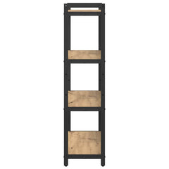 vidaXL Bookshelf 80 x 30 x 120 cm Engineered Wood Artisan Oak 6