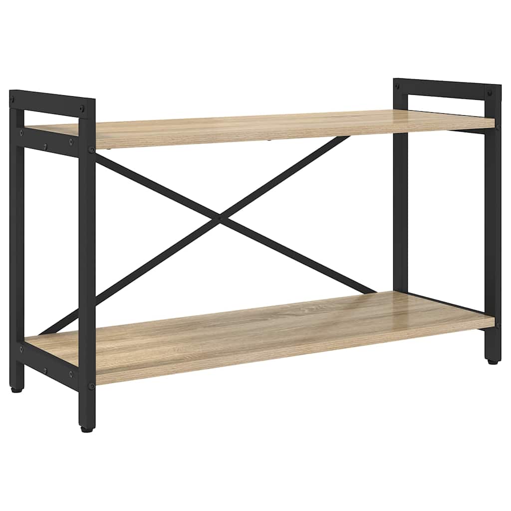 vidaXL Bookshelf 80 x 30 x 50 cm Engineered Wood Sonoma Oak 2