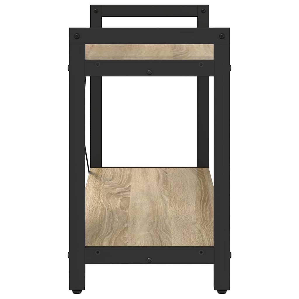 vidaXL Bookshelf 80 x 30 x 50 cm Engineered Wood Sonoma Oak 6