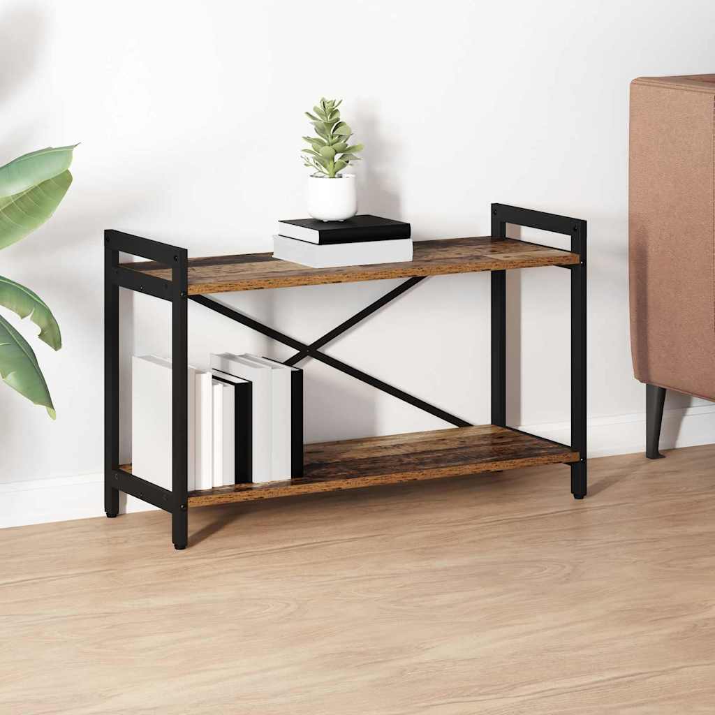 vidaXL Bookshelf 80 x 30 x 50 cm Engineered Wood Old wood 1