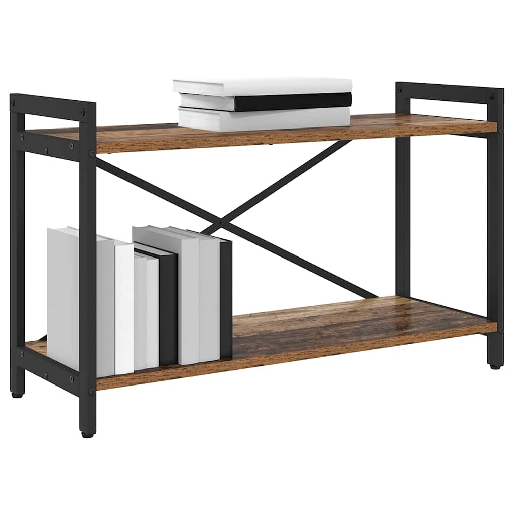 vidaXL Bookshelf 80 x 30 x 50 cm Engineered Wood Old wood 3