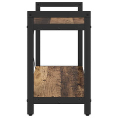 vidaXL Bookshelf 80 x 30 x 50 cm Engineered Wood Old wood 6