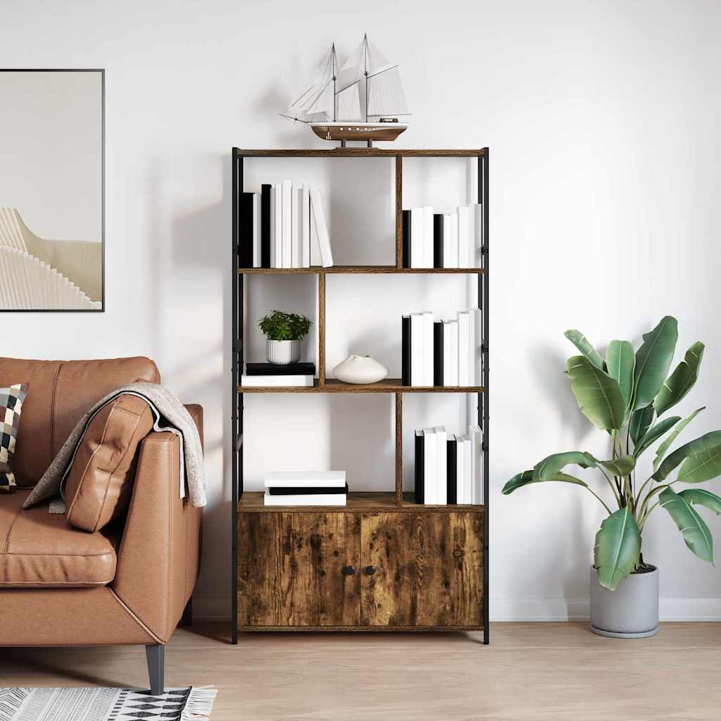 Bookshelf 80 x 30 x 155.5 cm Engineered Wood Smoked oak