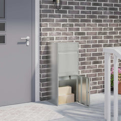 Parcel Drop Box Silver 41 x 38 x 103 cm Galvanised steel