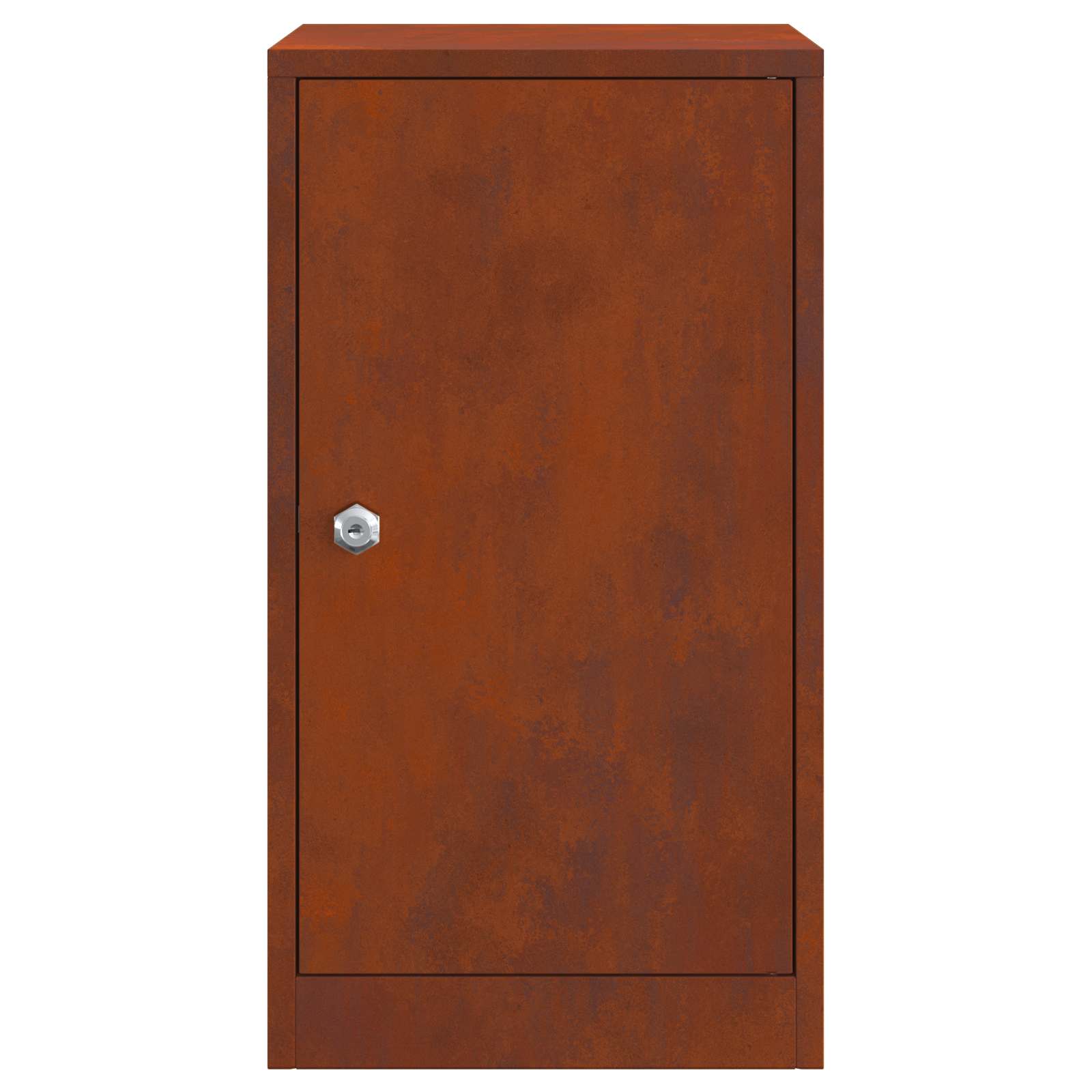vidaXL Mailbox with Storage Rusty 30 x 20 x 55 cm Weathering Steel 5