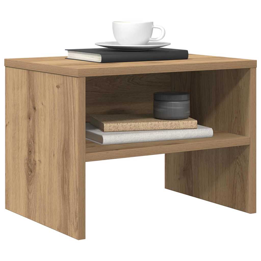 vidaXL Bedside Cabinet 2 pcs Artisan oak 40 x 40 x 30 cm 3