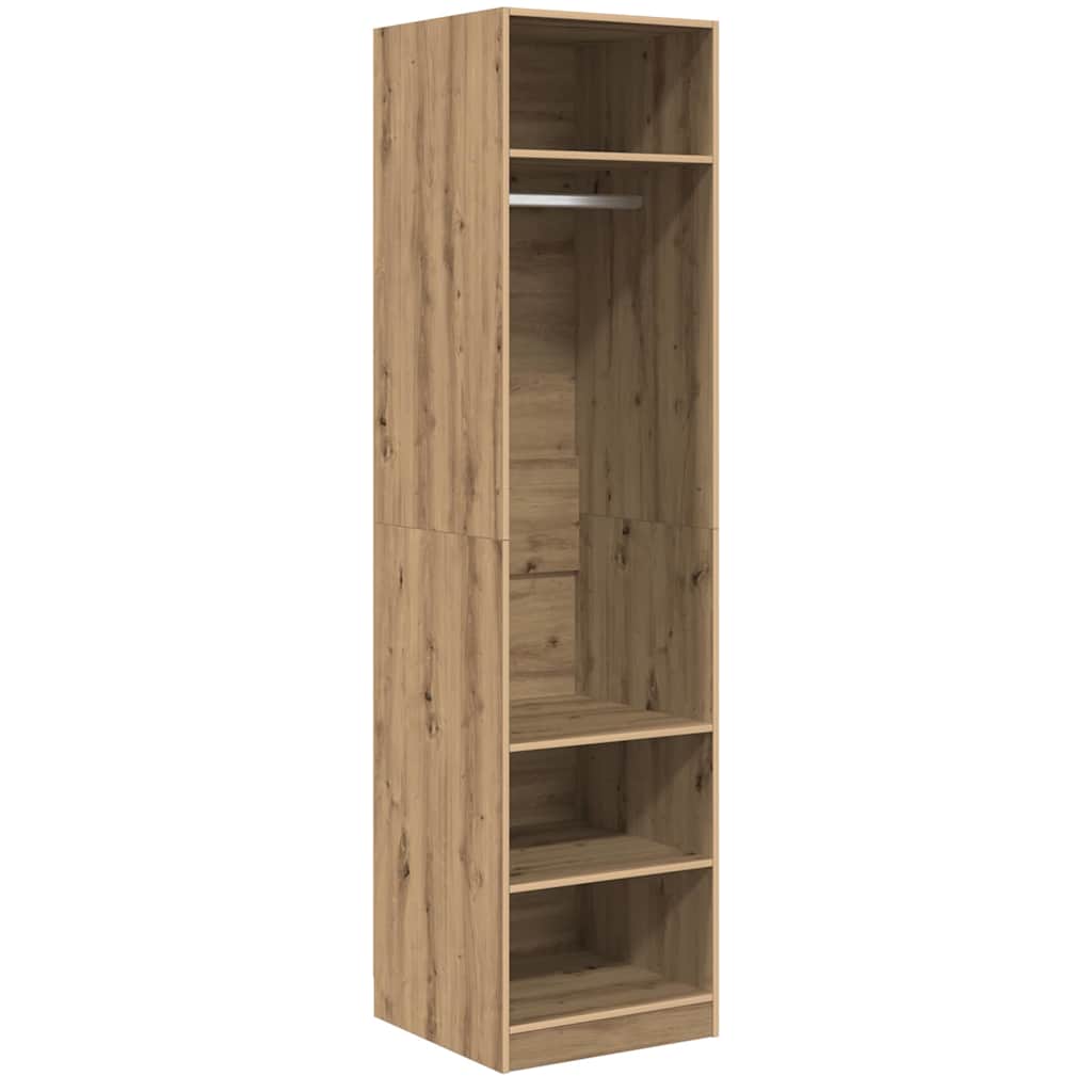 Wardrobe Engineered Wood 50 x 50 x 200 cm 3 Shelves Artisan oak