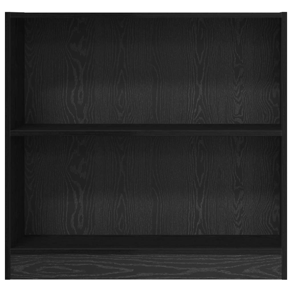 vidaXL Bookshelf 80 x 24 x 76 cm Engineered Wood Black Oak 5
