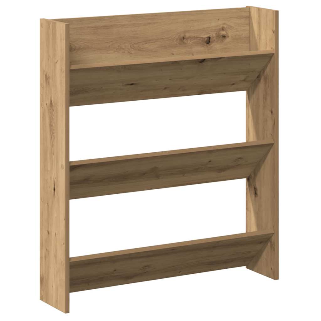 vidaXL Shoe Cabinet 2 pcs 85 x 18 x 90 cm Engineered Wood Artisan Oak 5
