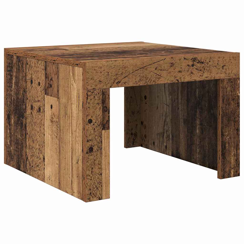 vidaXL Coffee Table Old Wood 50 x 50 x 35 cm Engineered Wood 2