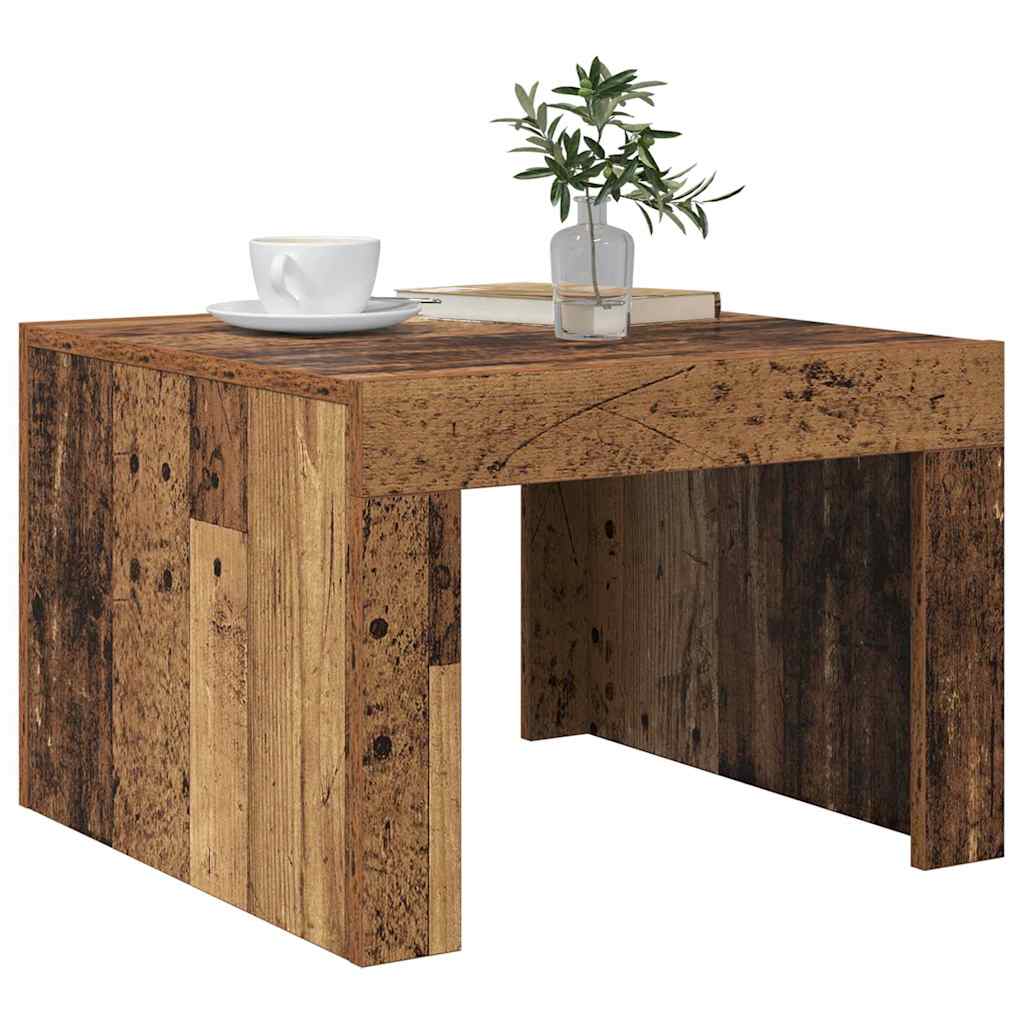 vidaXL Coffee Table Old Wood 50 x 50 x 35 cm Engineered Wood 3