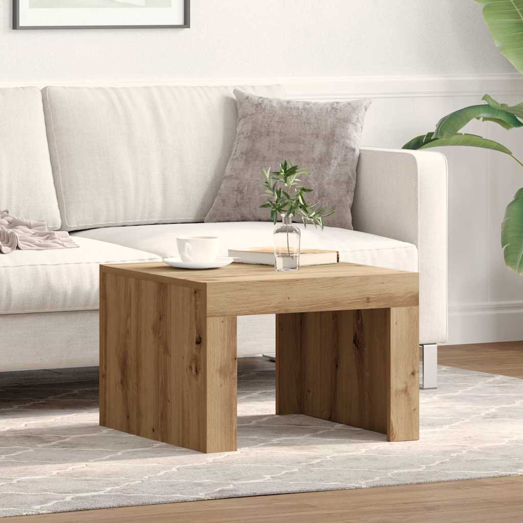 vidaXL Coffee Table Artisan Oak 50 x 50 x 35 cm Engineered Wood 1