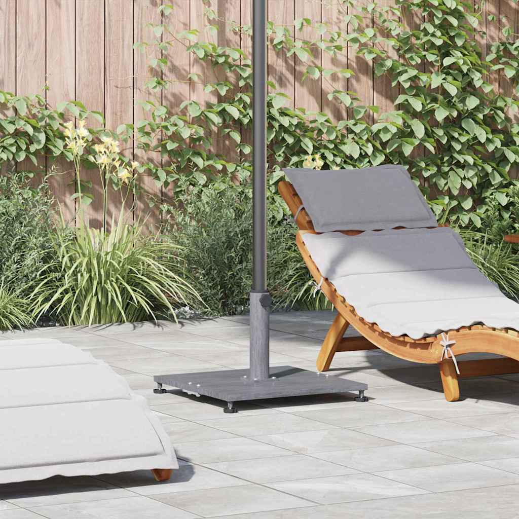 vidaXL Parasol Base 28.95 kg Dark Grey Wood Look Square 1