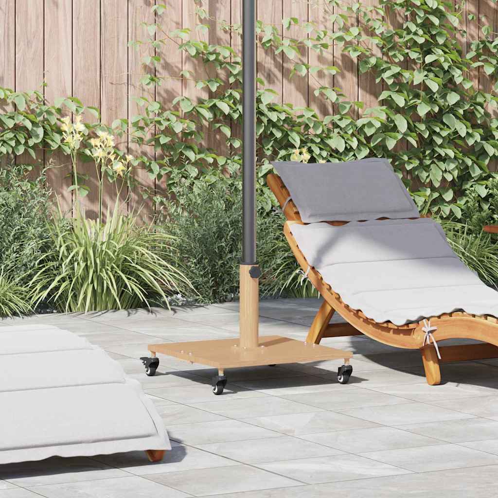 vidaXL Parasol Base 26.75 kg Light Wood Square Adjustable 1