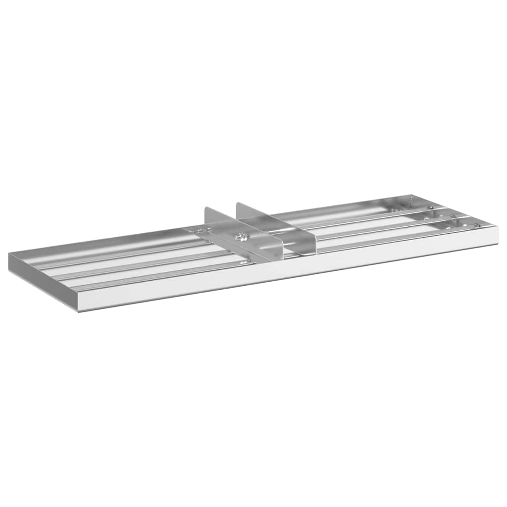 vidaXL Garden Leveling Rake Silver 75 x 25 x 6 cm Stainless Steel 2