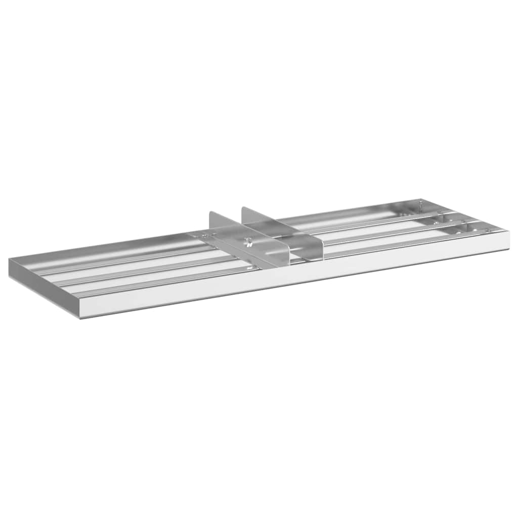 vidaXL Garden Leveling Rake Silver 75 x 25 x 6 cm Stainless Steel 6
