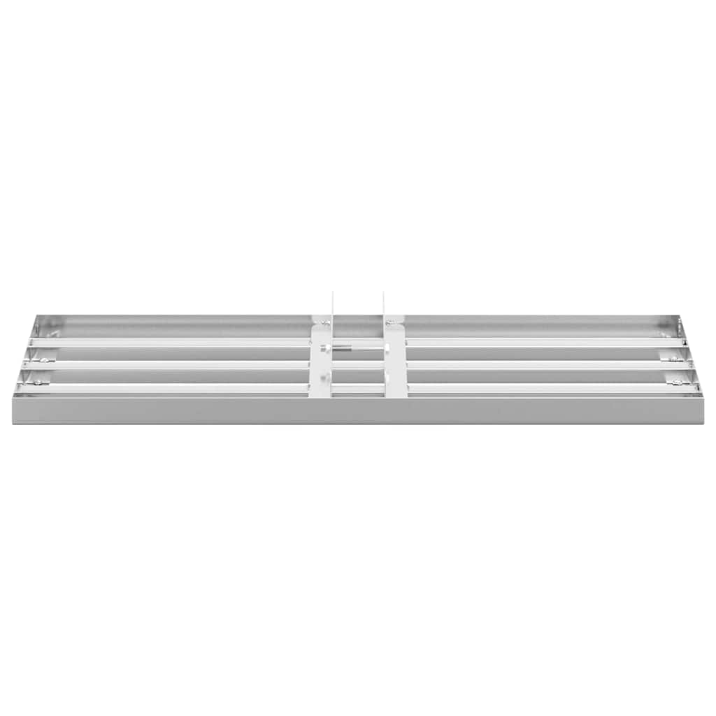 vidaXL Garden Leveling Rake Silver 75 x 25 x 6 cm Stainless Steel 4