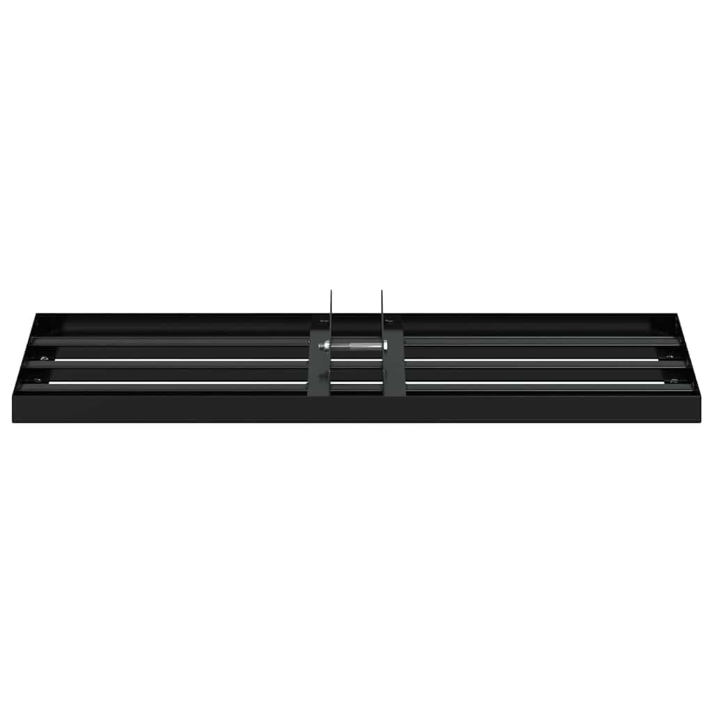 vidaXL Garden Leveling Rake Black 75 x 25 x 6 cm Powder-Coated Steel 4