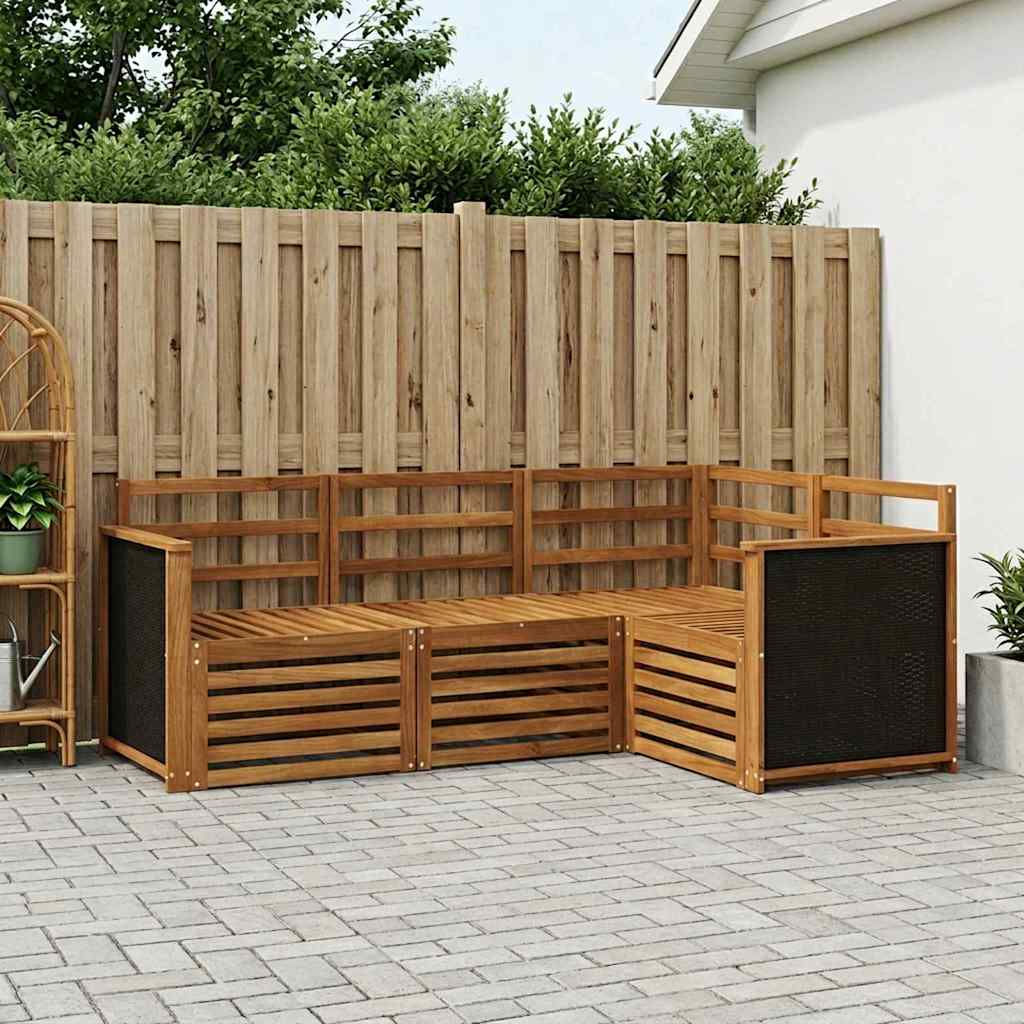vidaXL Sofa Sets 4 pcs Solid Acacia Wood 1