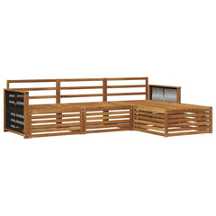 vidaXL Outdoor Sofa Set Natural 249 x 162.5 x 73 cm Solid Acacia Wood 2