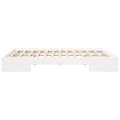 Bed Frame Length 200 cm White 140 cm