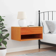 vidaXL Bedside Table Wax Brown 50 x 32.5 x 24 cm Solid pine wood 4