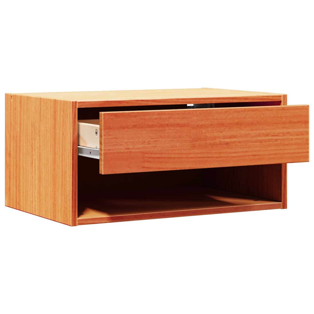 vidaXL Bedside Table Wax Brown 50 x 32.5 x 24 cm Solid pine wood 5