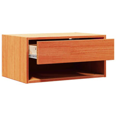 vidaXL Bedside Table Wax Brown 50 x 32.5 x 24 cm Solid pine wood 5