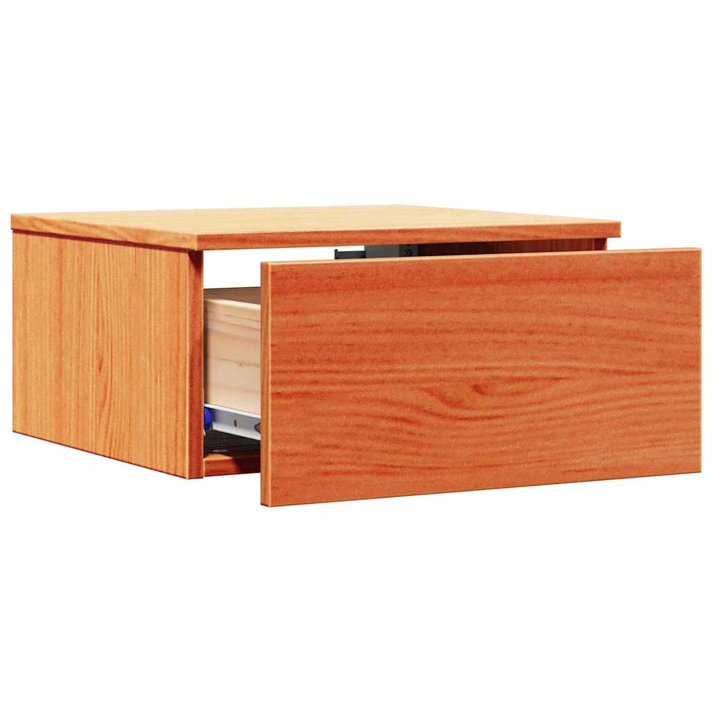 vidaXL Bedside Table 2 pcs Wax Brown 37 x 35 x 18.5 cm Solid pine wood 6