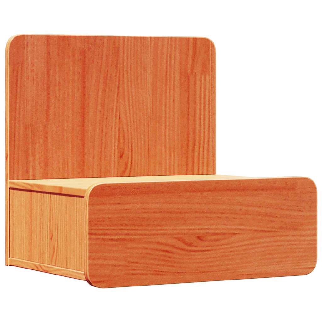 vidaXL Bedside Table Wax Brown 44 x 32.5 x 40 cm Solid pine wood 2