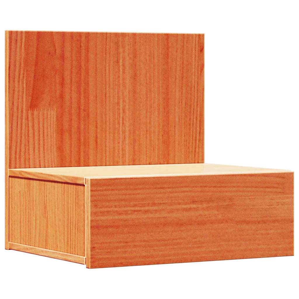 vidaXL Bedside Table Wax Brown 42 x 32.5 x 40 cm Solid pine wood 2