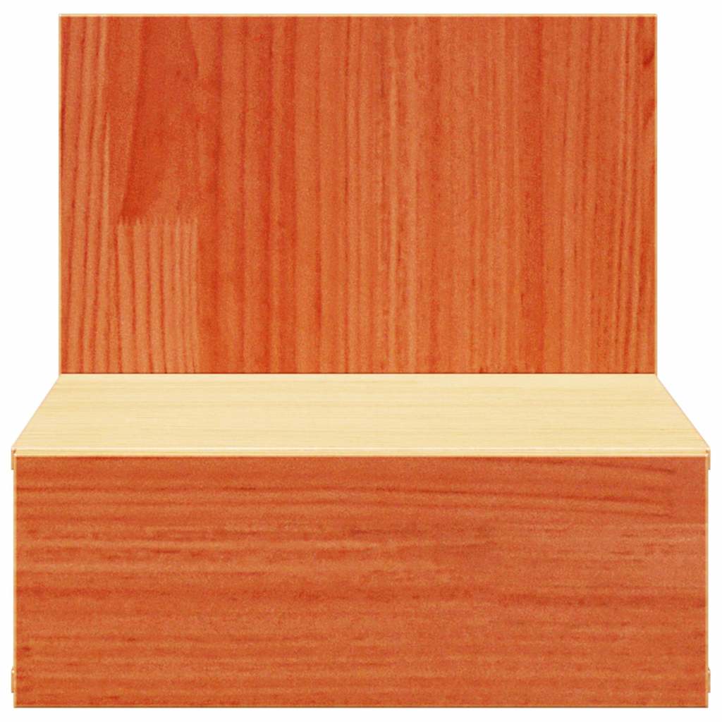 vidaXL Bedside Table Wax Brown 42 x 32.5 x 40 cm Solid pine wood 6