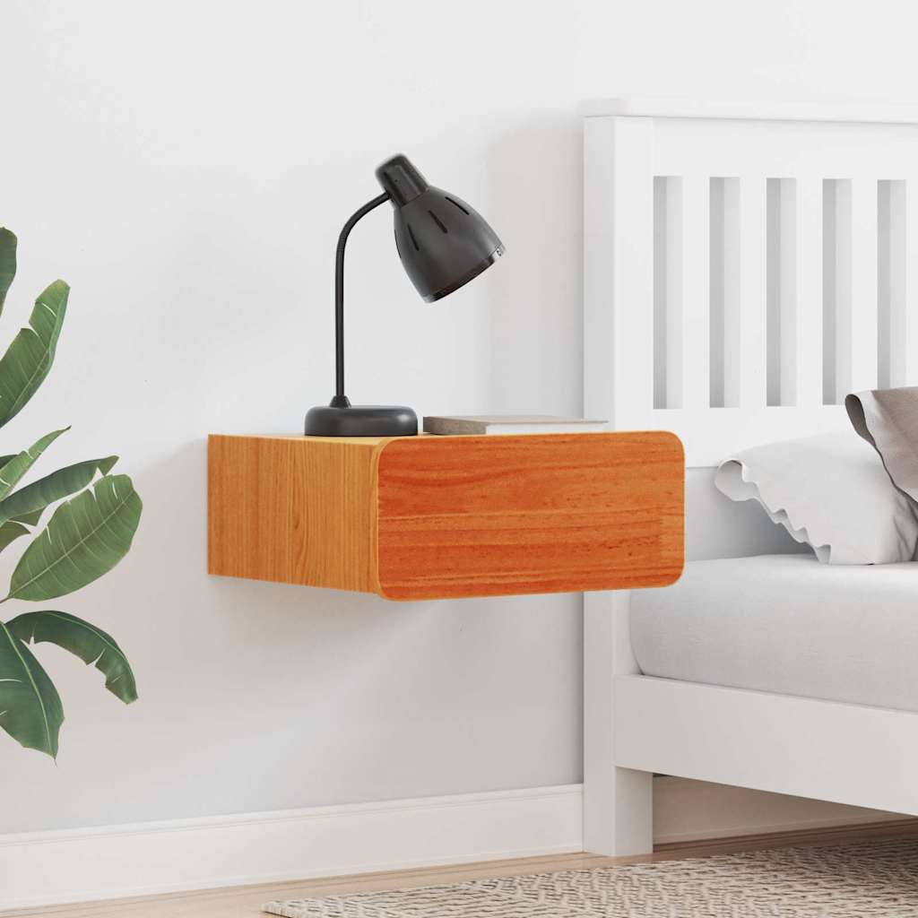 vidaXL Bedside Table 2 pcs Wax Brown 39 x 34 x 16.5 cm Solid pine wood 1