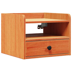 Bedside Table 38 x 36 x 29.5 cm Solid pine wood Wax brown 2