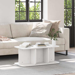 Coffee Table 80 x 39.5 x 33.5 cm Solid pine wood White