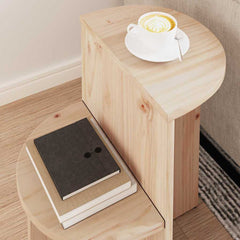 Coffee Table Natural Solid Pine Wood, image 4