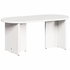vidaXL Coffee Table White 80 x 39.5 x 35 cm Solid Pine wood 2