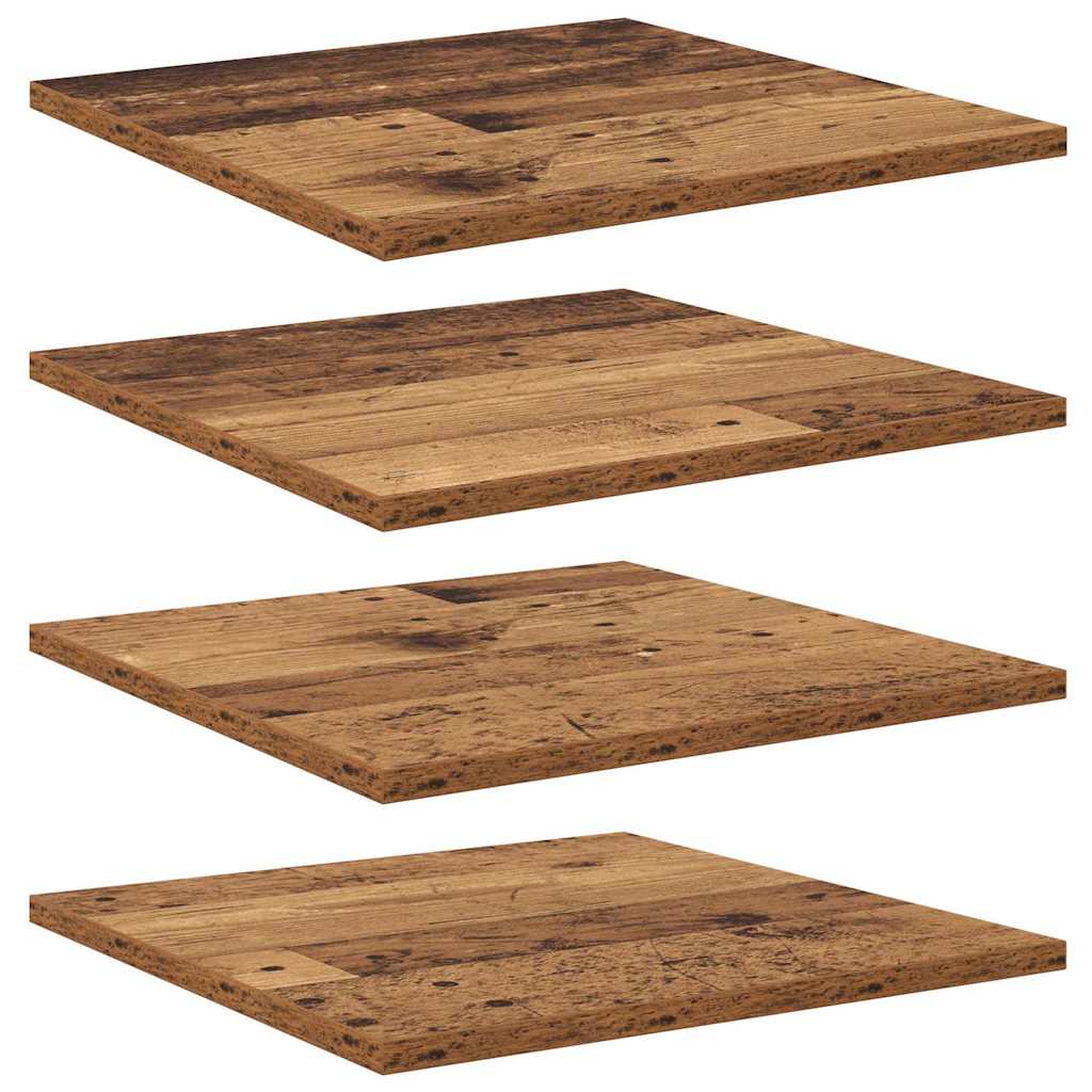 vidaXL Bookshelf Board 3-Tier 4 pcs 40 x 40 x 1.5 cm Engineered Wood 2
