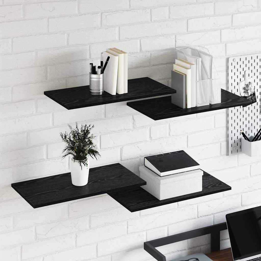 vidaXL Bookshelf Board 3-Tier 4 pcs 60 x 30 x 1.5 cm Engineered Wood 4