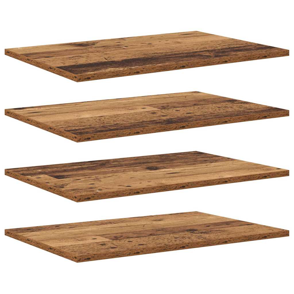 vidaXL Bookshelf Board 3-Tier 4 pcs 60 x 40 x 1.5 cm Engineered Wood 2