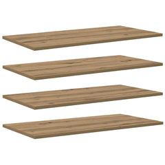 vidaXL Bookshelf Board 3-Tier 4 pcs 80 x 40 x 1.5 cm Engineered Wood 2