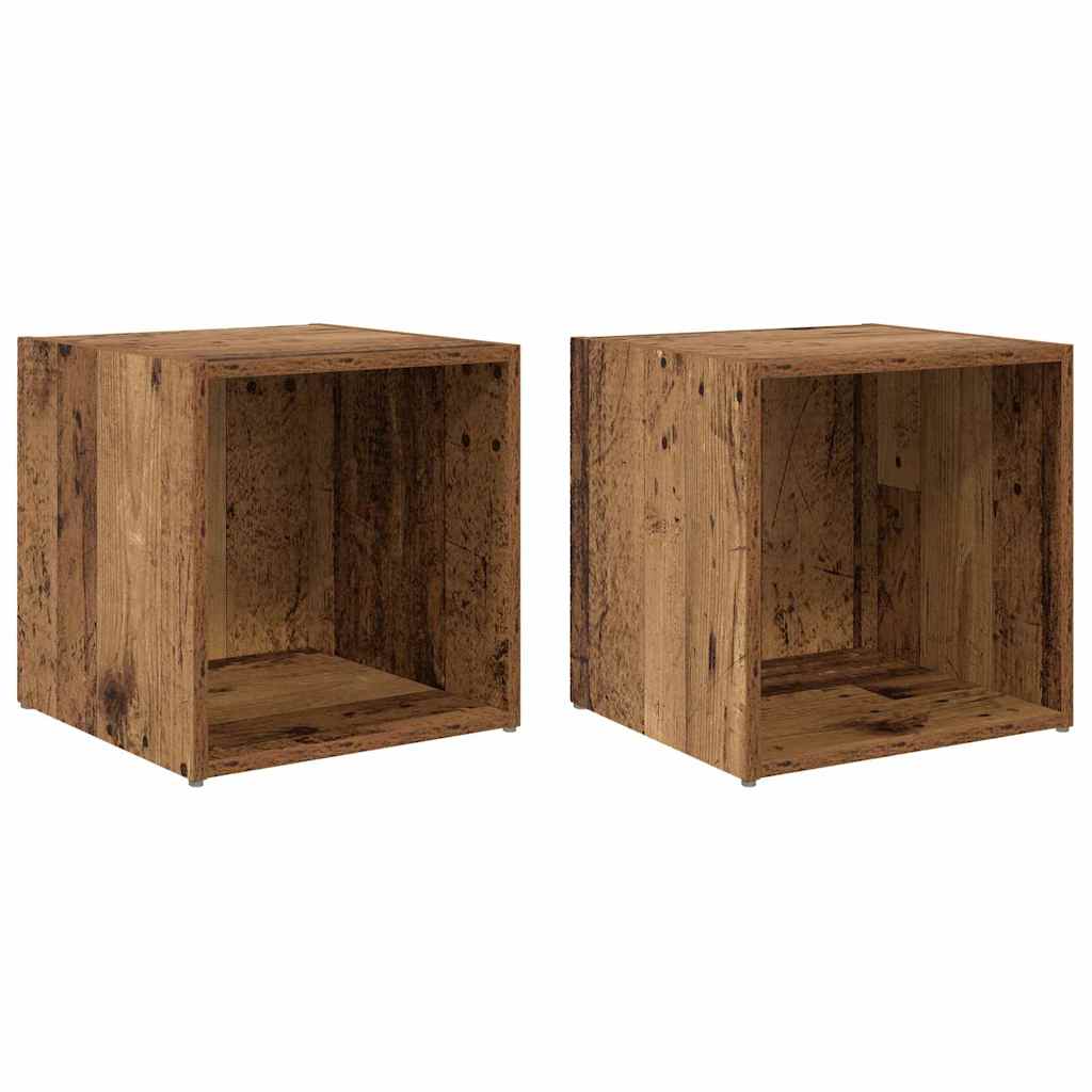vidaXL TV Cabinet Set 2 pcs Old Wood Engineered Wood 2