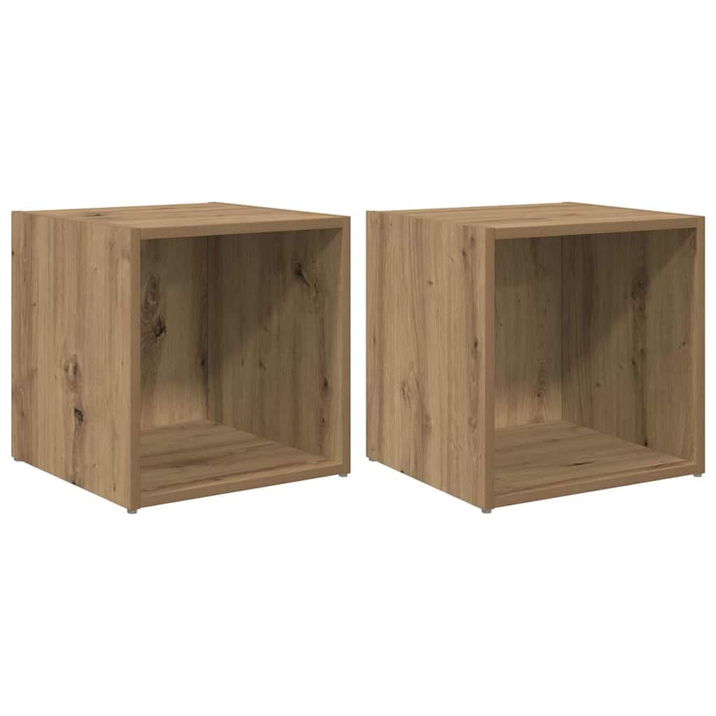 vidaXL TV Cabinet Set 2 pcs Artisan Oak Engineered Wood 2