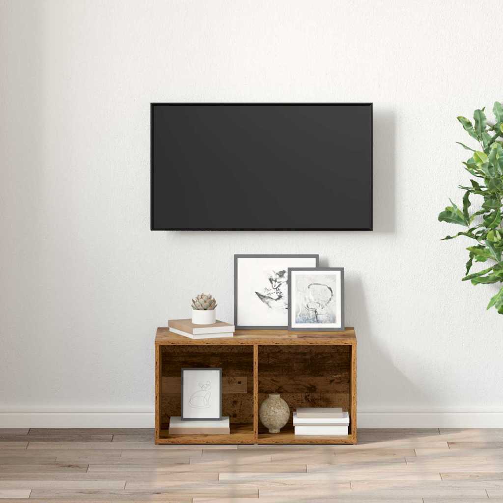 vidaXL TV Cabinet Set 72 x 35 x 37 cm Brown Engineered Wood 4